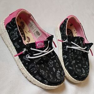 Hey Dude Kids Black Unicorn Wendy Shoe